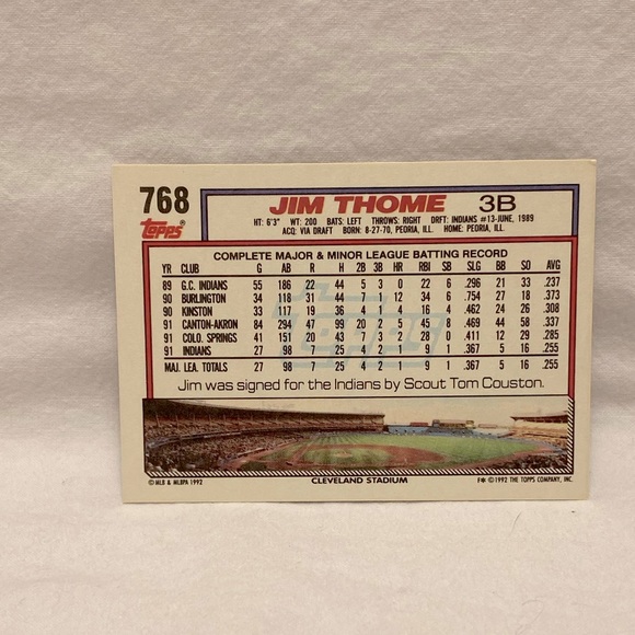 Rookie ‘92 Thome - Picture 2 of 4